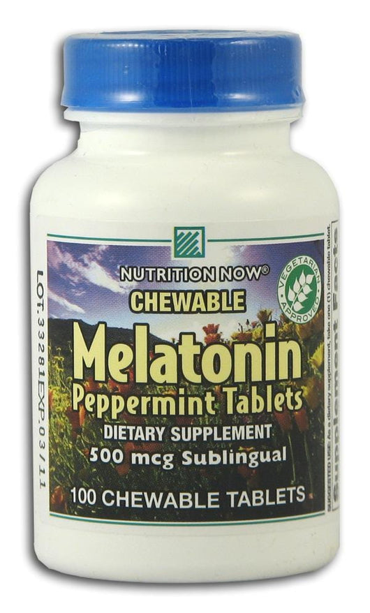 Nutrition Now Peppermint Melatonin - 100 tablets