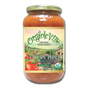 OrganicVille Pasta Sauce Italian Herb - Organic - 25 ozs.