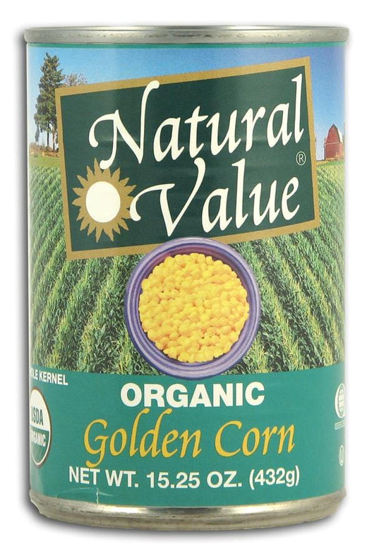 Natural Value Golden Corn Whole Kernel Organic - 12 x 15.25 ozs.