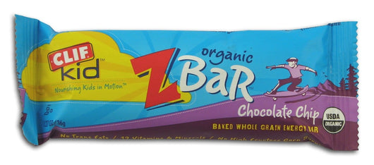 Clif Bar Chocolate Chip Z Bar Organic - 18 x 1.27 ozs.