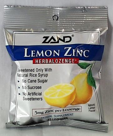 Zand Lemon Zinc Lozenges - 3 x 1 pk.