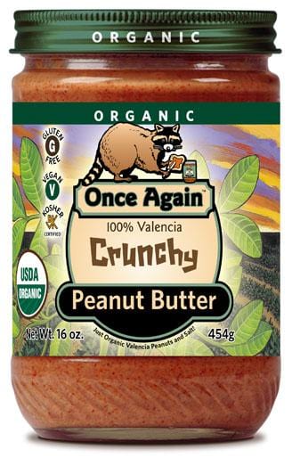 Once Again Nut Butter Inc. Peanut Butter Crunchy Salted Organic - 16 ozs