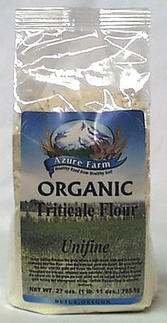 Azure Farm Triticale Flour, Organic - 4 x 27 ozs.