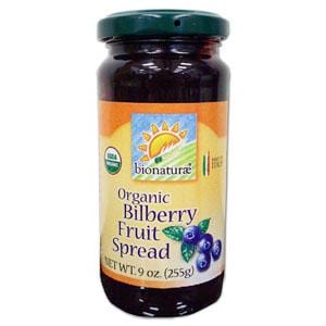 Bionaturae Bilberry Fruit Spread Organic - 12 x 9 ozs.