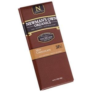 Newman's Own Milk Chocolate Bar Organic - 12 x 3.25 ozs.