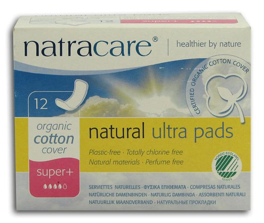 Natracare Ultra Super Plus Pads Natural - 12 x 12 ct.