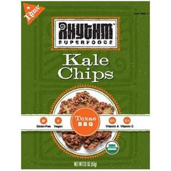 Rhythm Superfoods Kale Chips, Texas BBQ , Organic - 12 x 2 ozs.