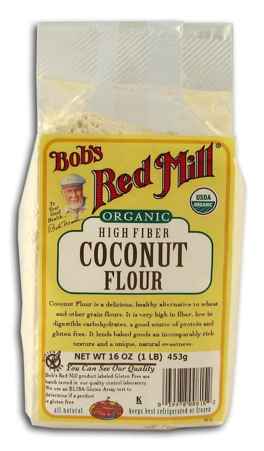 Bob's Red Mill Coconut Flour High Fiber Organic - 4 x 1 lb.