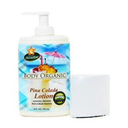 Nature's Paradise Organics Body Lotion, Pina Colada, Organic - 9 ozs.