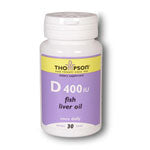 Thompson Vitamin D 400 Fish Liver Oil 400 I.U. 30 softgels