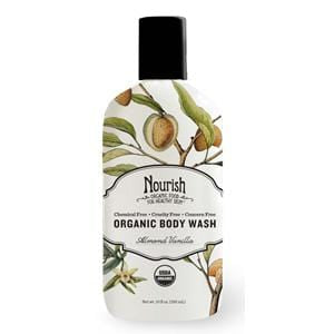 Nourish Body Wash Almond Vanilla, Organic - 10 ozs.