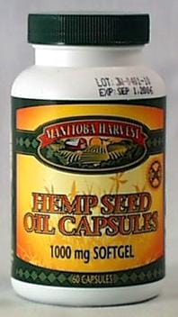Manitoba Harvest Hemp Seed Oil Capsules 1000 mg - 60 caps