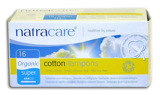 Natracare Super Tampons with Applicator Organic - 12 x 16 ct.