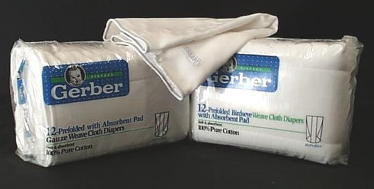 Gerber Birdseye Weave Diapers - 10 pack