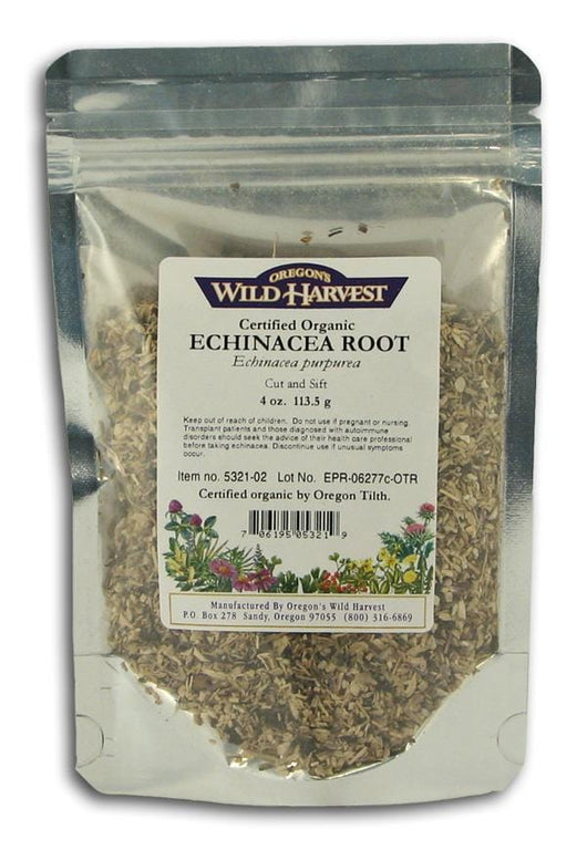 Oregon's Wild Harvest Echinacea Root Cut & Sifted Organic - 4 ozs.