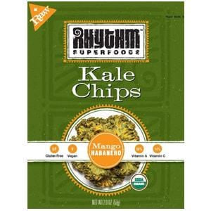 Rhythm Superfoods Kale Chips, Mango Habanero , Organic - 12 x 2 ozs.