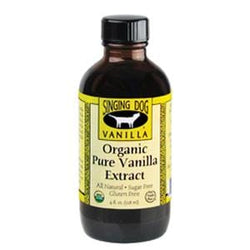 Singing Dog Vanilla Extract, Pure, Organic - 12 x 4 ozs.
