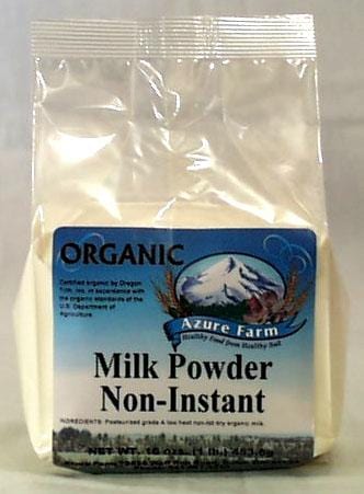 Azure Farm Milk Powder Non-Instant Non-Fat Organic - 8 x 16 ozs.
