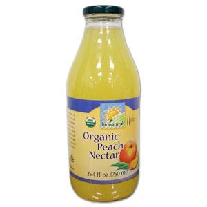 BIONATURAE ORGANIC PEACH NECTARS, 25.4 fl oz