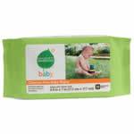 Seventh Generation Travel Pack 36 ct Baby Wipes Non-Chlorine Bleached Unscented