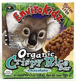 EnviroKidz Crispy Rice Bar Chocolate Organic - 6 x 6 ozs.