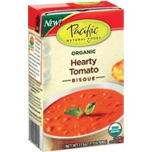 Pacific Foods Hearty Tomato Bisque Soup, Organic - 17.6 ozs.