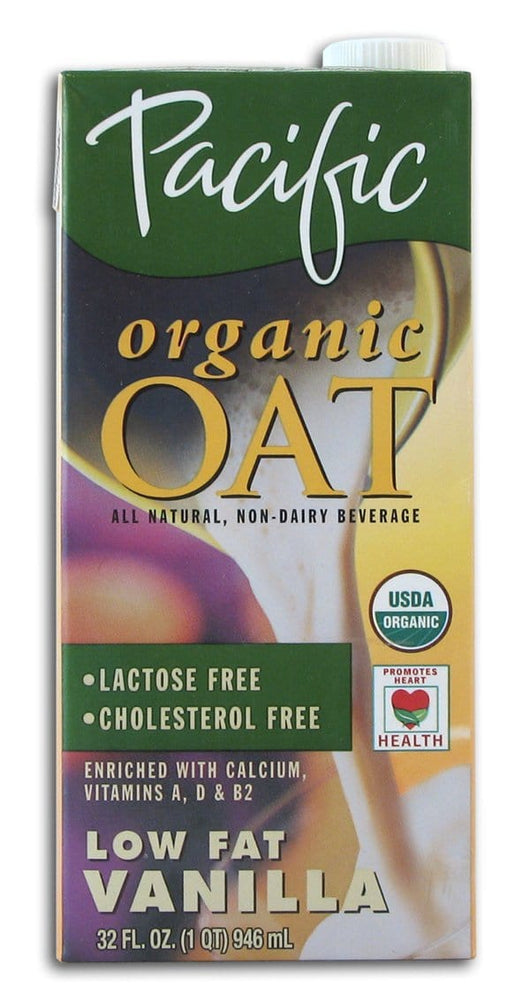 Pacific Foods Oat Beverage Vanilla Organic - 12 x 32 ozs.