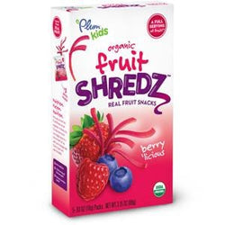 Plum Organics Fruit Shredz, Berry Licious shreds, Organic - 3.15 oz
