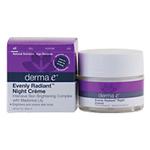 Derma E Evenly Radiant Skin Care Evenly Radiant Night Creme 2 oz.
