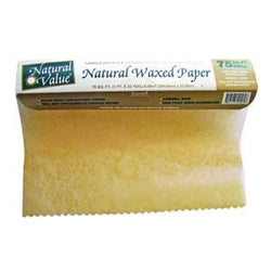 Natural Value Waxed Paper Unbleached 75 FT - 1 box