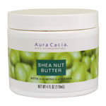 Aura Cacia Shea Butter with Lavender Natural Body Butter 4 oz. Jar