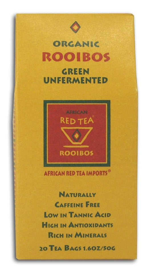 African Red Tea Rooibos Green Tea Unfermented Organic - 1 box