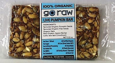 Go Raw Live Pumpkin Bar - 20 x 2 ozs.