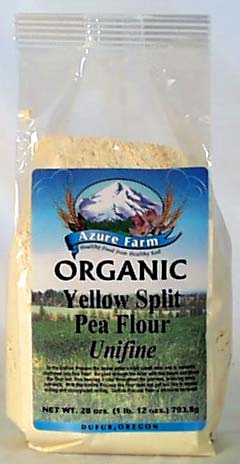 Azure Farm Yellow Split Pea Flour Organic - 28 ozs.