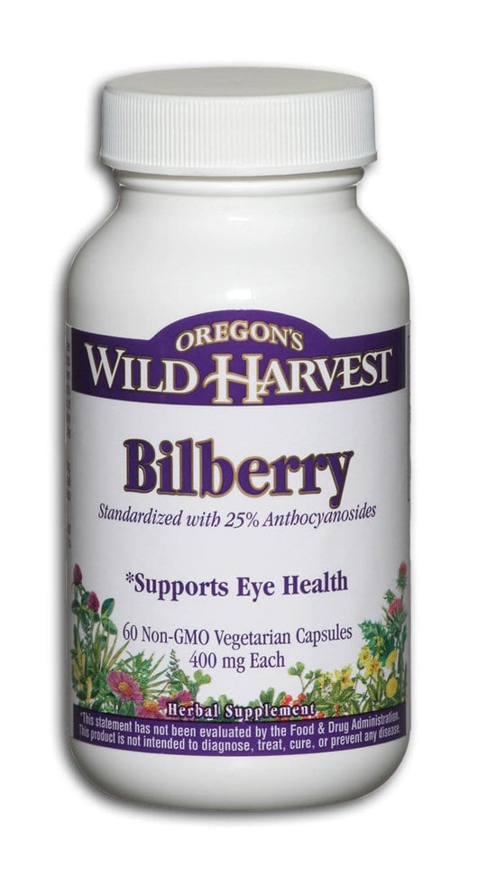 Oregon's Wild Harvest Bilberry - 60 veg caps