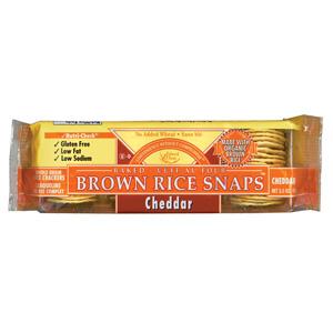 Edward & Sons Brown Rice Snaps Cheddar - 12 x 3.5 ozs.