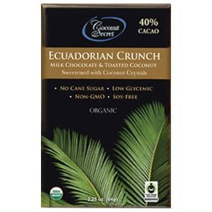 Coconut Secret Chocolate Crunch Bar, Ecuadorian Milk, Organic - 12 x 2.25 oz