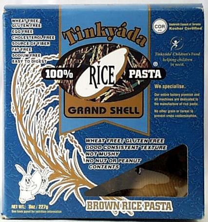 Tinkyada Brown Rice Grand Shell - 12 x 8 ozs.