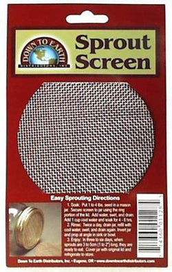 Down to Earth Sprouting Screen (for jars) - 1 each