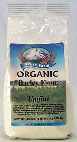 Azure Farm Barley Flour (Unifine) Organic - 19 ozs.